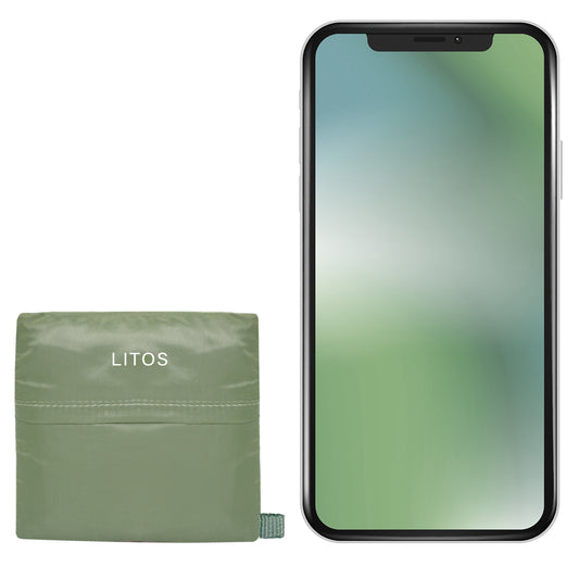 OLIVE GREEN LITOS COMPACT SHOPPING BAG