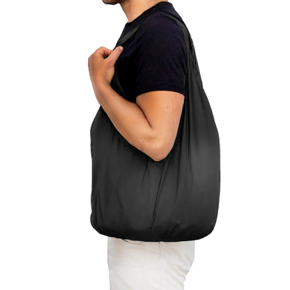 BLACK LITOS COMPACT SHOPPING BAG