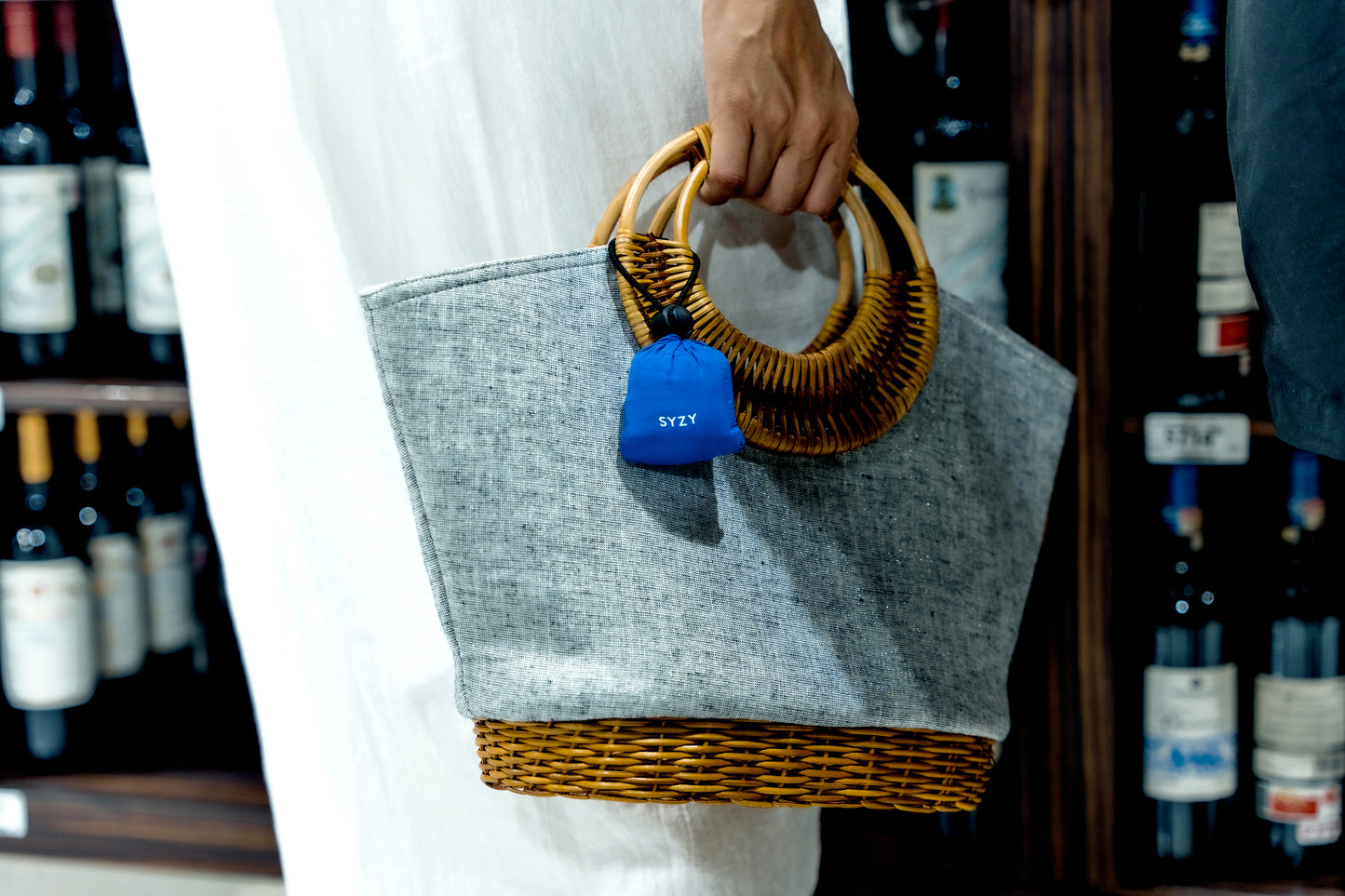 COBALT TETRA TOTE BAG