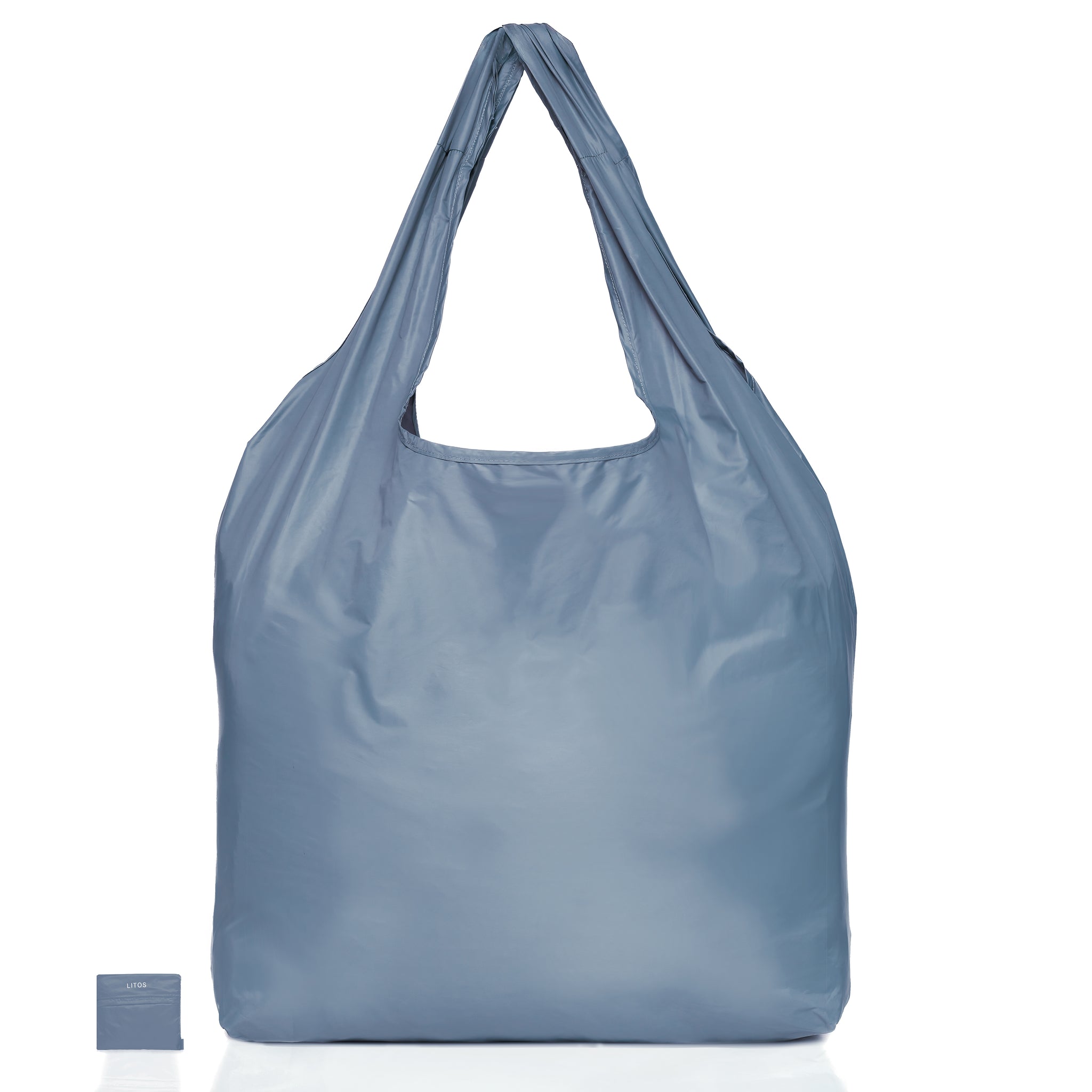 AZURE GREY LITOS COMPACT SHOPPING BAG