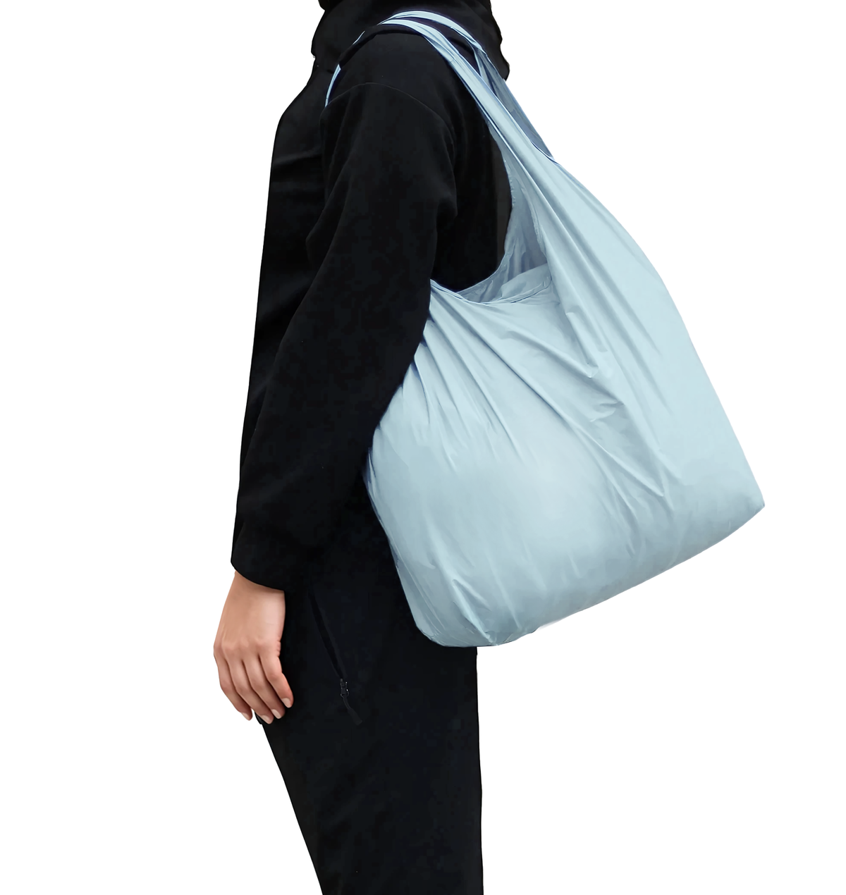 CELESTITE BLUE LITOS COMPACT SHOPPING BAG