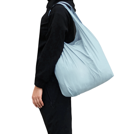 CELESTITE BLUE LITOS COMPACT SHOPPING BAG