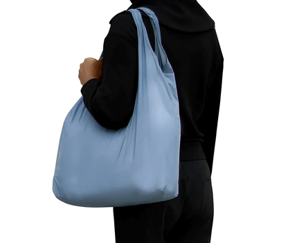 AZURE GREY LITOS COMPACT SHOPPING BAG