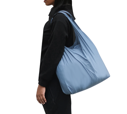 AZURE GREY LITOS COMPACT SHOPPING BAG