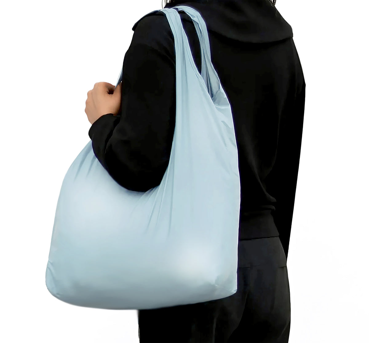CELESTITE BLUE LITOS COMPACT SHOPPING BAG