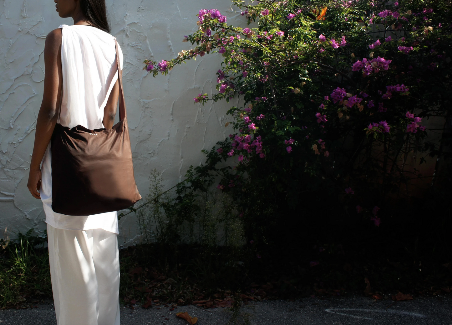 BURNT UMBER TETRA TOTE BAG