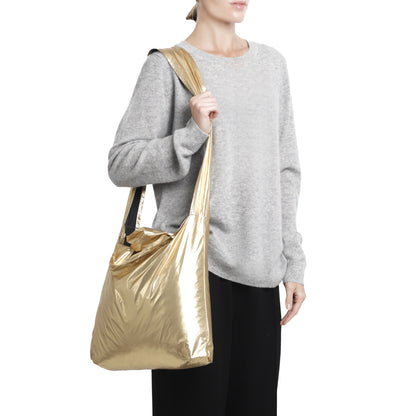 METALLIC GOLD TETRA TOTE BAG