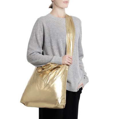 METALLIC GOLD TETRA TOTE BAG