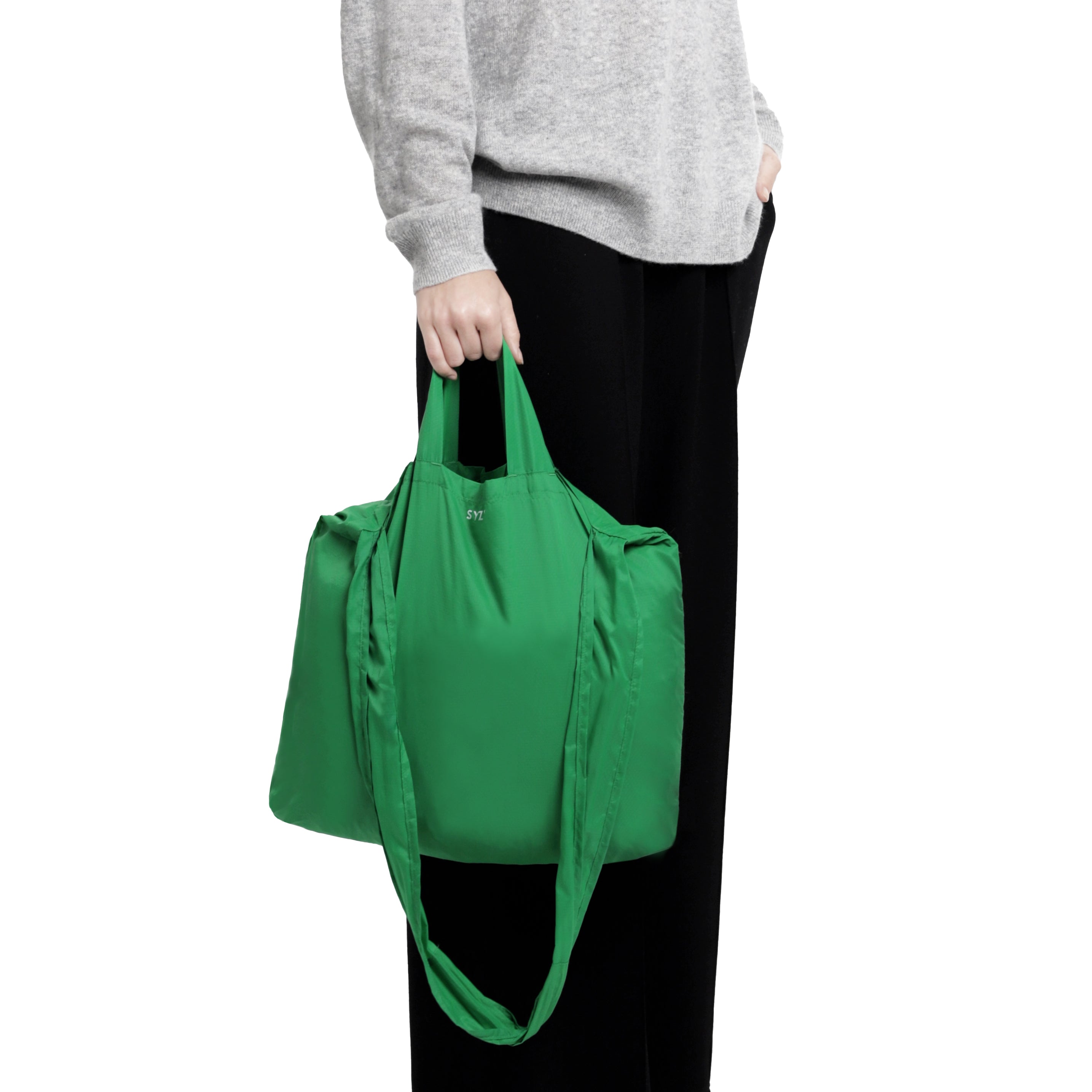 ★TOUT Y EST★ Weaving one-handle light green tote bag walle Classic Woven Tote in Kelly Green — Parker & Hyde