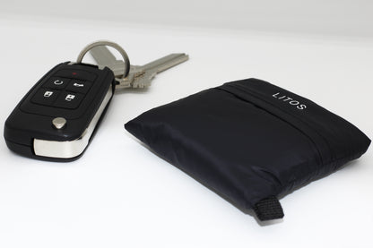BLACK LITOS COMPACT SHOPPING BAG