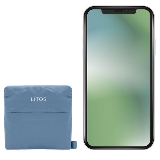 AZURE GREY LITOS COMPACT SHOPPING BAG