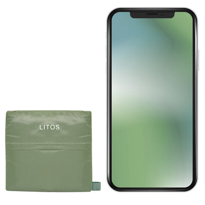 OLIVE GREEN LITOS COMPACT SHOPPING BAG